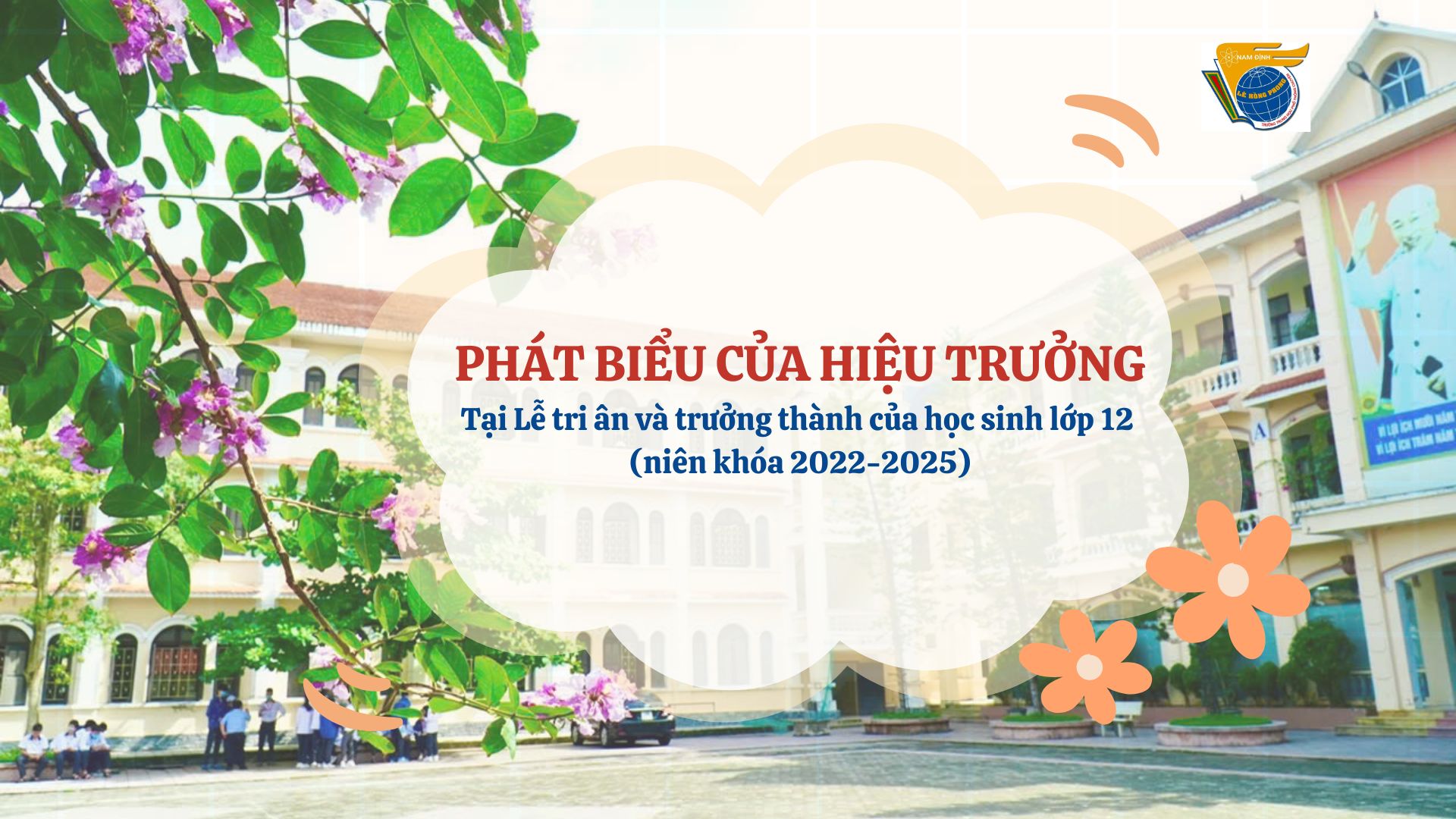 Phát biểu của Hiệu trưởng tại Lễ tri ân và trưởng thành của hoc sinh lớp 12 năm học 2024-2025